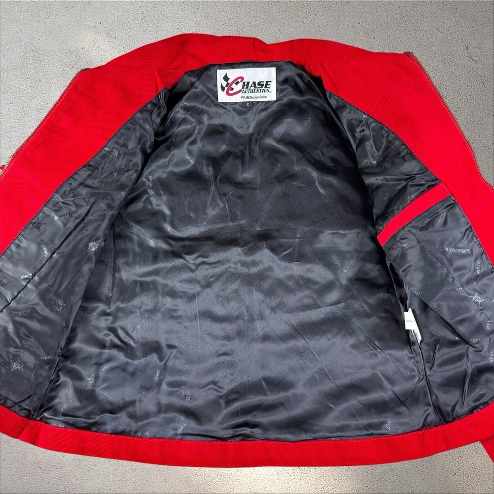 Vintage NWT JH Design Dale Jr. Budweiser Red Racing Jacket Sz Small NASCAR - Picture 2 of 10